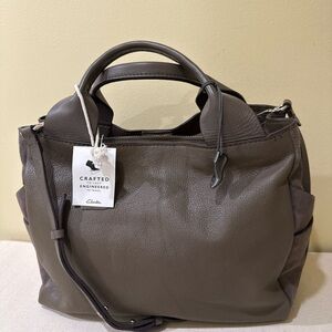 Clark’s Talara Wish Genuine Leather Side Suede Satchel  Shoulder Handbag